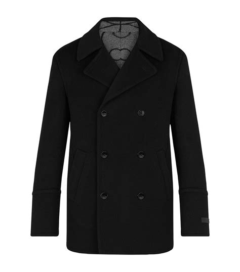 louis vuitton mens pea coat|Double Face Pea Coat .